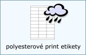 Polyesterové print etikety