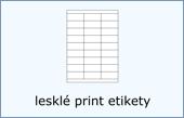 Lesklé print etikety