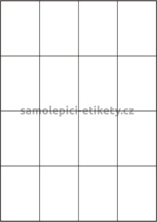 Etikety PRINT 52,5x74,2 mm (100xA4) - transparentní lesklá polyesterová folie