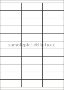 Etikety PRINT 70x25,4 mm (100xA4) - transparentní lesklá polyesterová folie