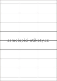 Etikety PRINT 70x33,8 mm (100xA4) - transparentní lesklá polyesterová folie