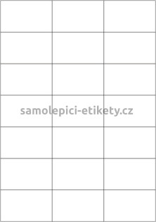 Etikety PRINT 70x42,4 mm (100xA4) - transparentní lesklá polyesterová folie