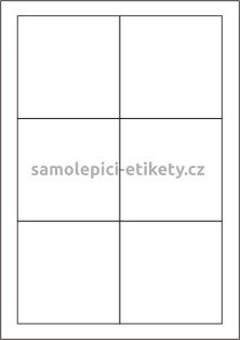 Etikety PRINT 90x90 mm (100xA4) - transparentní lesklá polyesterová folie