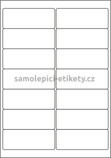 Etikety PRINT 99,1x38,1 mm (100xA4) - transparentní lesklá polyesterová folie