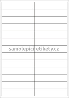 Etikety PRINT 100x22 mm (100xA4) - transparentní lesklá polyesterová folie