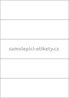 Etikety PRINT 210x59,4 mm (100xA4) - transparentní lesklá polyesterová folie