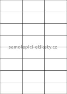 Etikety PRINT 70x37 mm (100xA4) - stříbrná matná polyesterová folie