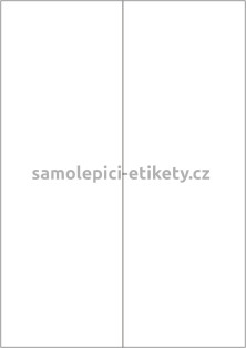 Etikety PRINT 105x297 mm (100xA4) - stříbrná matná polyesterová folie