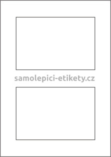 Etikety PRINT 150x100 mm (100xA4) - stříbrná matná polyesterová folie