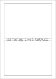 Etikety PRINT 180x130 mm (100xA4) - stříbrná matná polyesterová folie