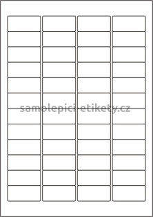 Etikety PRINT 45,7x21,2 mm (100xA4) - průsvitná matná polyesterová folie