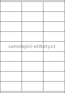 Etikety PRINT 70x32 mm (100xA4) - průsvitná matná polyesterová folie