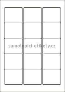 Etikety PRINT 59x50 mm (50xA4) - transparentní lesklá polyesterová inkjet folie
