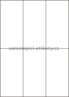 Etikety PRINT 70x148,5 mm (50xA4) - transparentní lesklá polyesterová inkjet folie