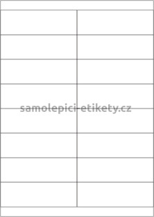 Etikety PRINT 105x33,8 mm (50xA4) - transparentní lesklá polyesterová inkjet folie
