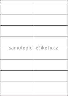 Etikety PRINT 105x35 mm (50xA4) - transparentní lesklá polyesterová inkjet folie