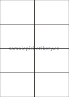 Etikety PRINT 105x74,2 mm (50xA4) - transparentní lesklá polyesterová inkjet folie