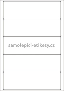 Etikety PRINT 190x58 mm (50xA4) - transparentní lesklá polyesterová inkjet folie