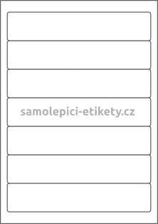 Etikety PRINT 192x38 mm (50xA4) - transparentní lesklá polyesterová inkjet folie