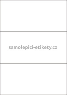 Etikety PRINT 210x99 mm (50xA4) - transparentní lesklá polyesterová inkjet folie