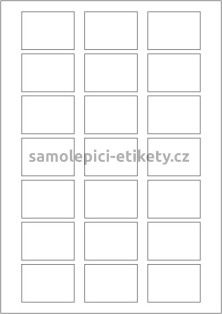 Etikety PRINT 50x36 mm (50xA4) - transparentní lesklá polyesterová inkjet folie