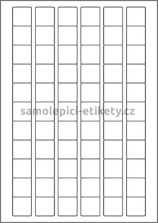 Etikety PRINT 25,4x25,4 mm (100xA4) - krémový strukturovaný papír