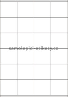Etikety PRINT 52,5x48 mm (100xA4) - krémový strukturovaný papír