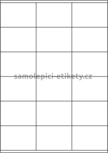 Etikety PRINT 70x48 mm (100xA4) - krémový strukturovaný papír