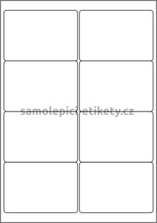 Etikety PRINT 99,1x67,7 mm (100xA4) - krémový strukturovaný papír