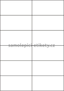 Etikety PRINT 105x49,6 mm (100xA4) - krémový strukturovaný papír
