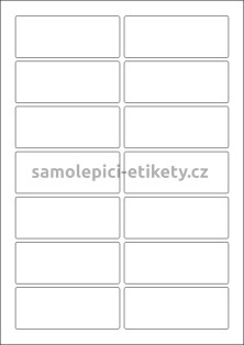 Etikety PRINT 90x36 mm (100xA4) - krémový strukturovaný papír
