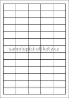 Etikety PRINT 38x21,2 mm (100xA4), ostré rohy - bílý strukturovaný papír