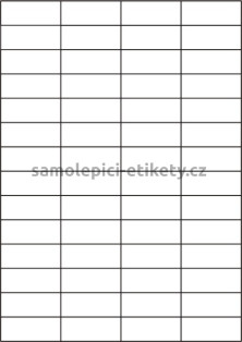 Etikety PRINT 52,5x21,2 mm (100xA4), 56 etiket na archu - bílý strukturovaný papír