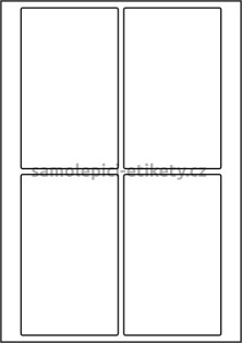 Etikety PRINT 85x140 mm (1000xA4) - bílý strukturovaný papír