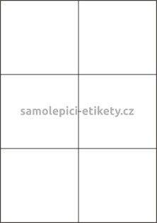 Etikety PRINT 105x99 mm (100xA4) - bílý strukturovaný papír