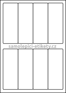 Etikety PRINT 48x130 mm (100xA4) - bílý strukturovaný papír