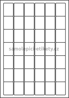 Etikety PRINT 30x40 mm (1000xA4) - bílý metalický papír