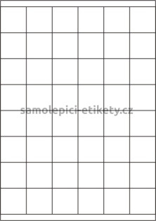 Etikety PRINT 35x35 mm (100xA4) - bílý metalický papír