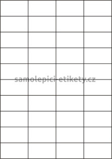 Etikety PRINT 52,5x29,7 mm (100xA4) - bílý metalický papír