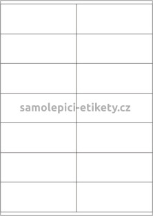 Etikety PRINT 105x41 mm (100xA4) - bílý metalický papír