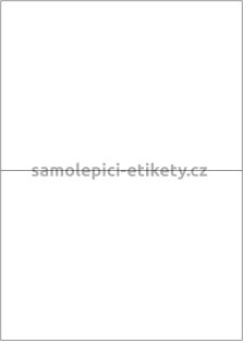 Etikety PRINT 210x148 mm (1000xA4) - bílý metalický papír