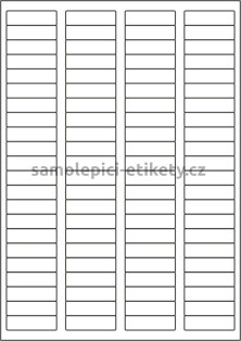 Etikety PRINT 44x12,7 mm (100xA4) - hnědý proužkovaný papír