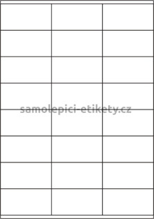 Etikety PRINT 70x36 mm (1000xA4) - hnědý proužkovaný papír