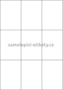 Etikety PRINT 70x99 mm (100xA4) - hnědý proužkovaný papír