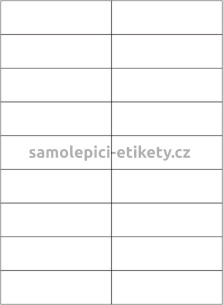 Etikety PRINT 105x32 mm (1000xA4) - hnědý proužkovaný papír