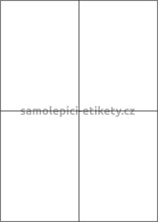 Etikety PRINT 105x148 mm (1000xA4) - hnědý proužkovaný papír