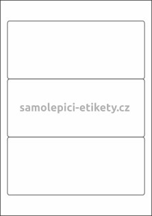 Etikety PRINT 190x80 mm (100xA4) - hnědý proužkovaný papír