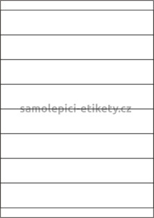 Etikety PRINT 210x33,8 mm (100xA4) - průsvitný papír