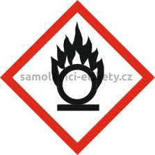 Etikety GHS 03 (CLP) 100x100 mm Oxidující látky