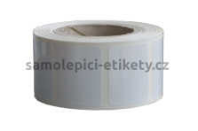 Etikety na kotouči 25x10 mm polyetylenové bílé lesklé (40/6000)